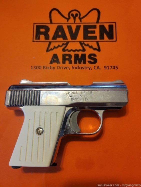Raven / Phoenix Arms MP25, MP-25, P25, P-25 Faux Grooved Grips (Sliding Saf-img-4