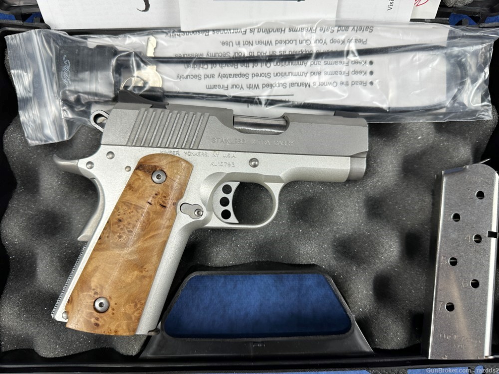 Kimber 1911 Stainless Ultra Carry in 45ACP with box and papers-img-5