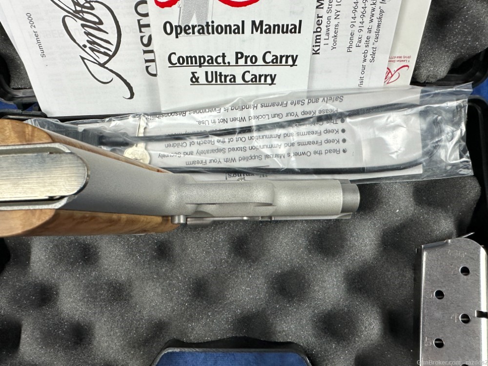 Kimber 1911 Stainless Ultra Carry in 45ACP with box and papers-img-7