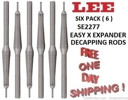LEE EASY X EXPANDER Decapping Pins for 30-06 LONG 6-PACK ( 6 ) SE2277 New-img-0