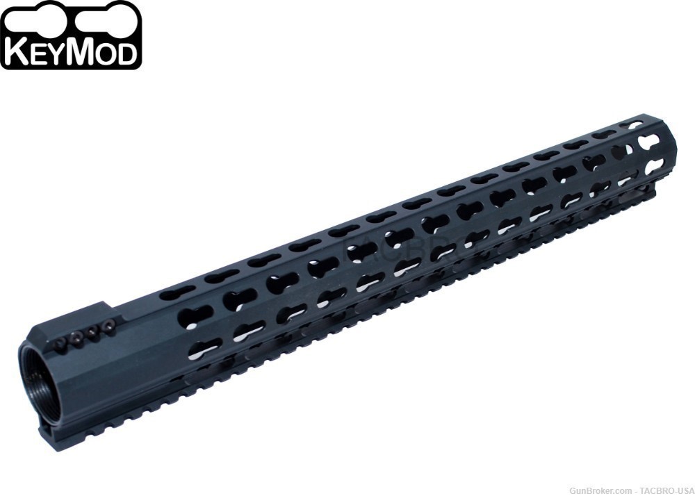 TACBRO SUPER SLIM 16.5" LOW PROFILE FREE FLOAT KEYMOD HANDGUARD For AR10-img-5