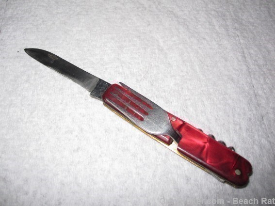 Red Folding Pocket Knife,Fork & Cork Screw.-img-6