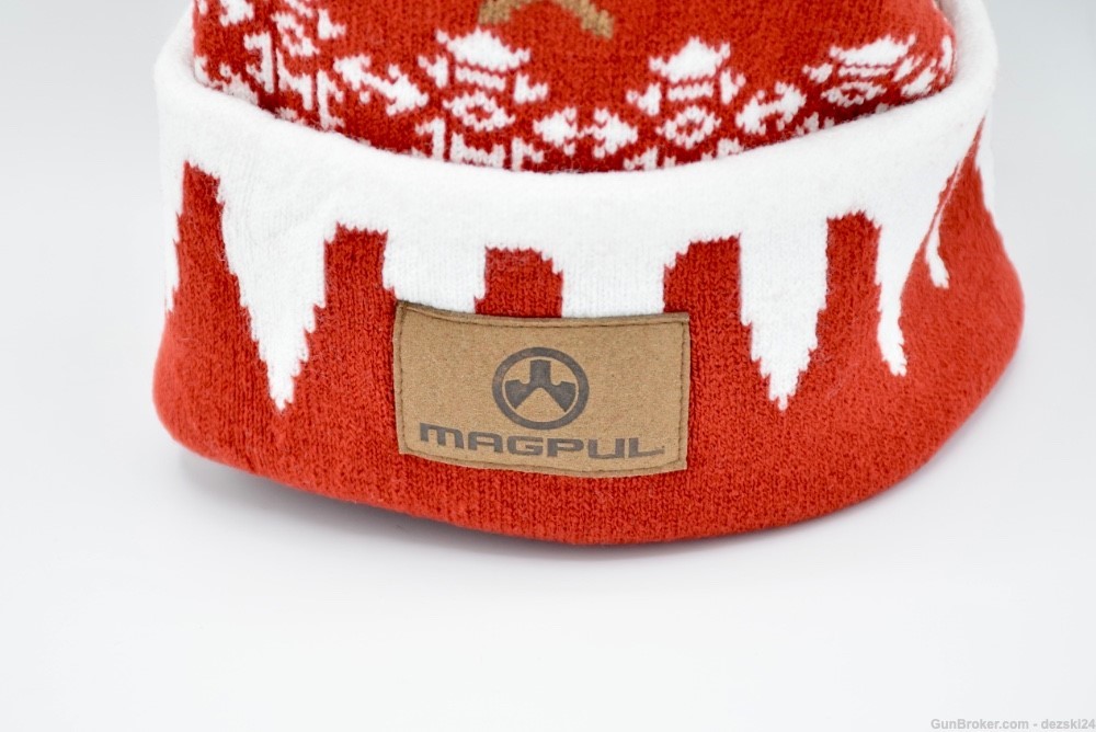 MAGPUL UGLY CHRISTMAS BEANIE HAT/CAP FACTORY RED/WHITE/BROWN REINDEER 2023-img-2