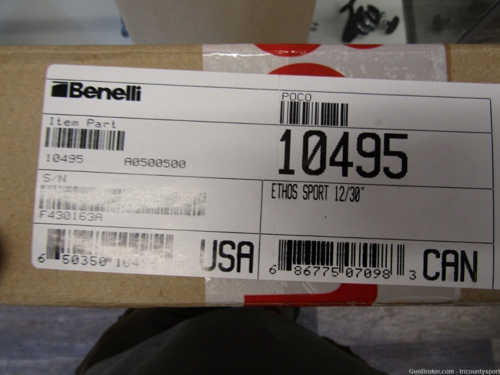 Benelli Ethos Sport 12-ga 3" 30" AA-Grade Satin Walnut Brushed Nickel Recei-img-0