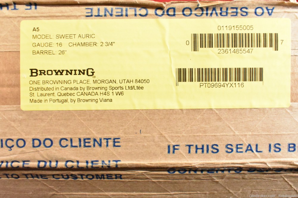 Browning A5 Sweet Sixteen Auric 16 GA 26" 0119155005 A5-Sweet 16-img-8