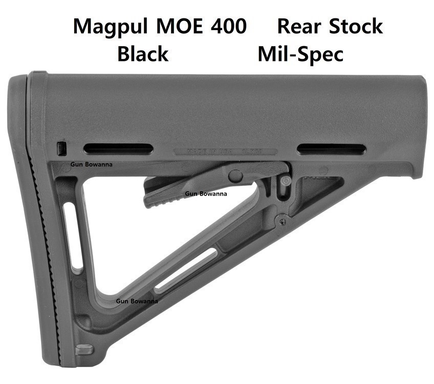 Magpul AR15 MOE 400 mag400 MiL-Spec Rear Stock -  Black-img-2