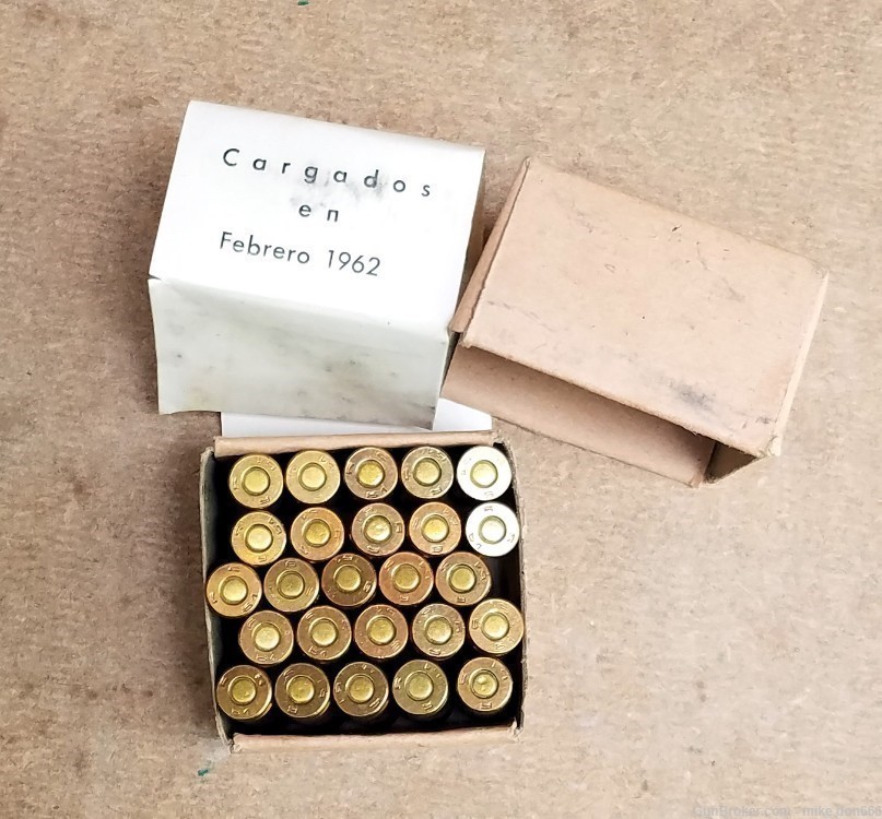 150 Rounds Spanish Surplus 9mm Largo 9x23 Ammunition 1962 Dated NOS-img-7