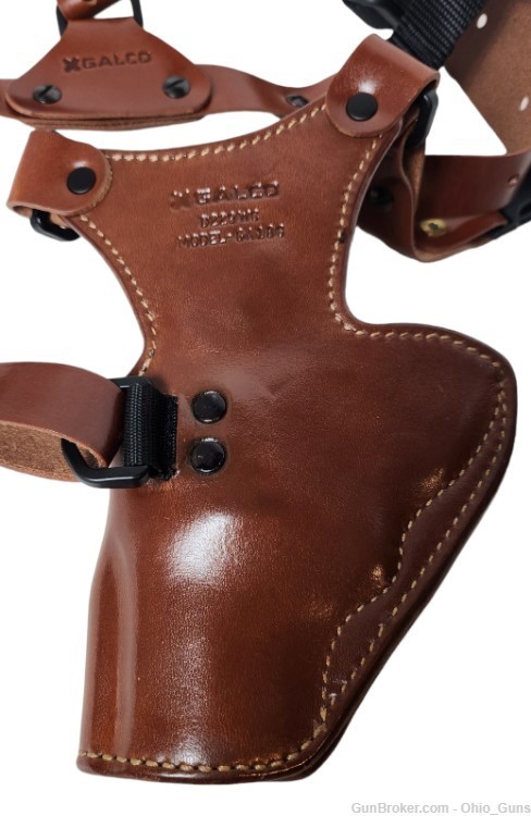 Galco Great Alaskan Chest Holster Ruger Alaskan 2 1/2" RH Tan Refinished-img-2