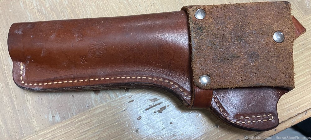 Smith & Wesson Marked Model 21 / 36 Vintage Brown Leather Holster RH-img-4