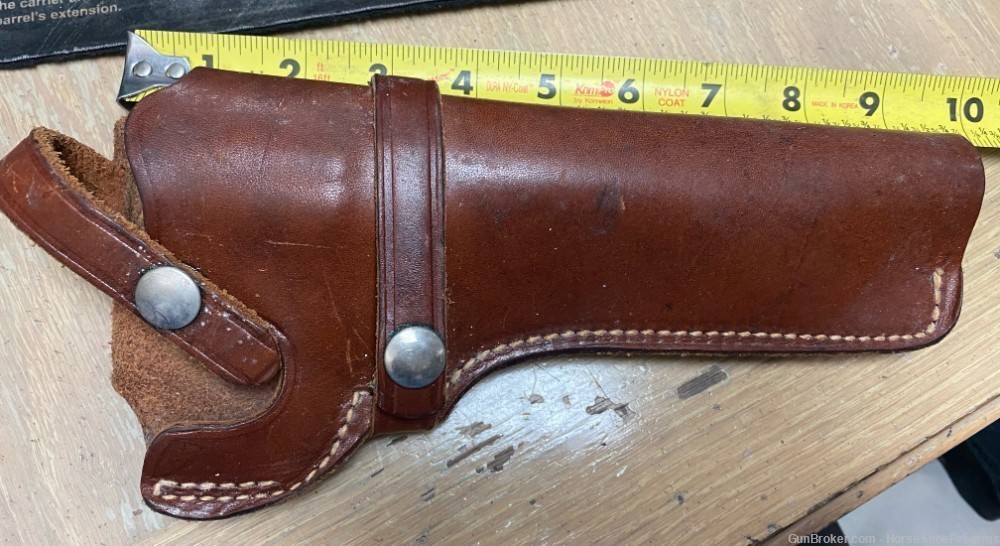 Smith & Wesson Marked Model 21 / 36 Vintage Brown Leather Holster RH-img-1