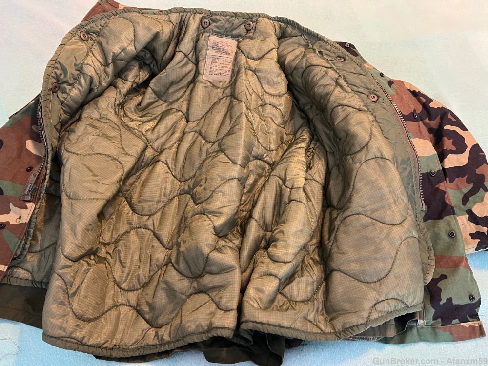 US Army M1965 Field Jacket M65 Woodland Extra Large Regular with Liner-img-18