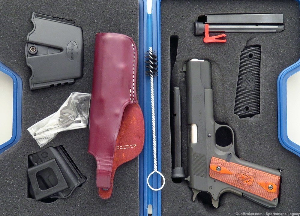 Springfield 1911-A1 Mil-Spec Package .45 ACP, 4 mags, leather, 99 percent-img-0