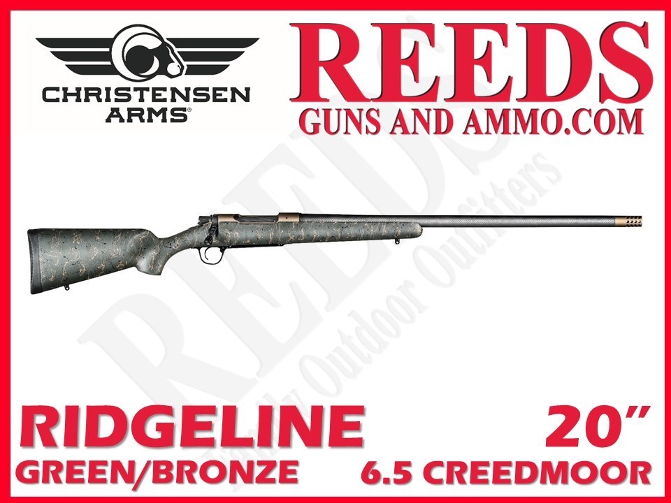 Christensen Arms Ridgeline Green Bronze 6.5 Creemoor 20in 801-06020-01-img-0