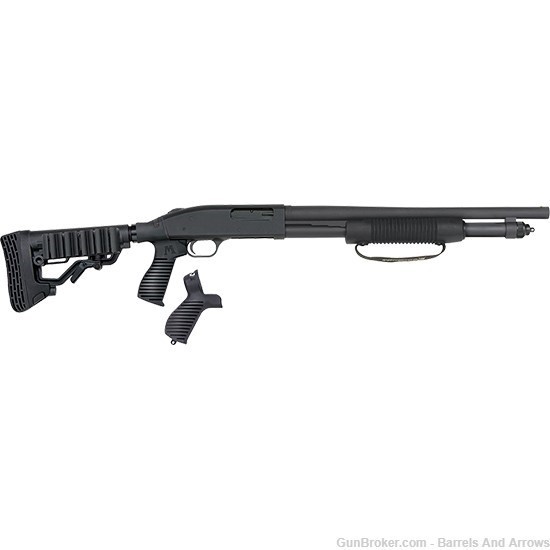 Mossberg 50691 590 Pump Shotgun, 12 GA, 18.5"Bbl, Black, Bead Sight-img-0