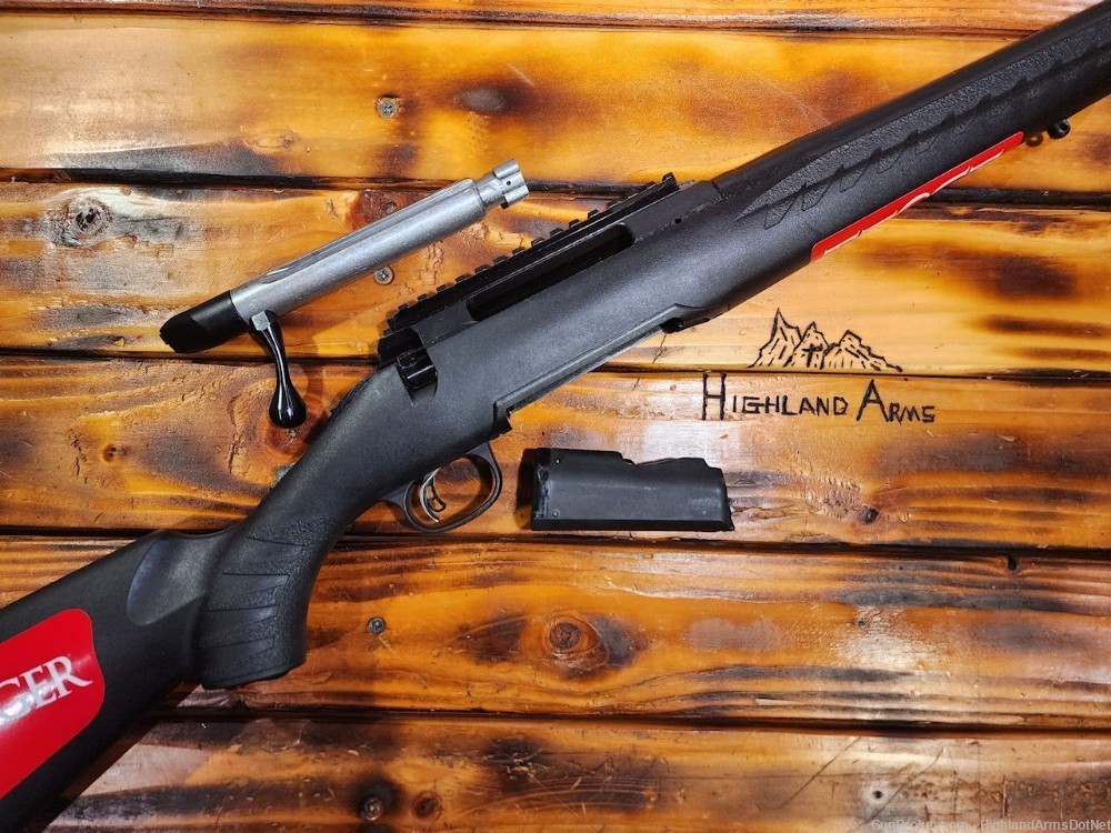 Ruger American  .270 Rifle Stnd 22" Blk Synth Stk, Model Number: 6902 -img-1