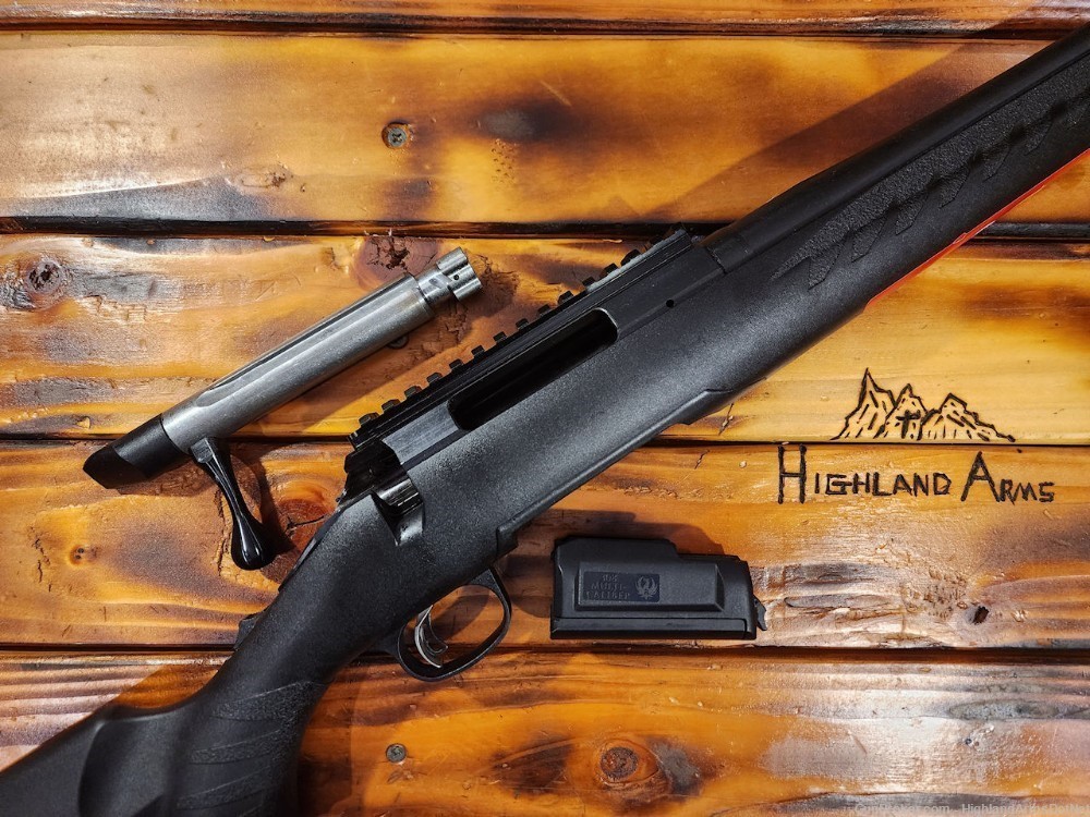 Ruger American .243 Rifle Stnd 22" Blk Synth Stk, Model Number: 6904 -img-2
