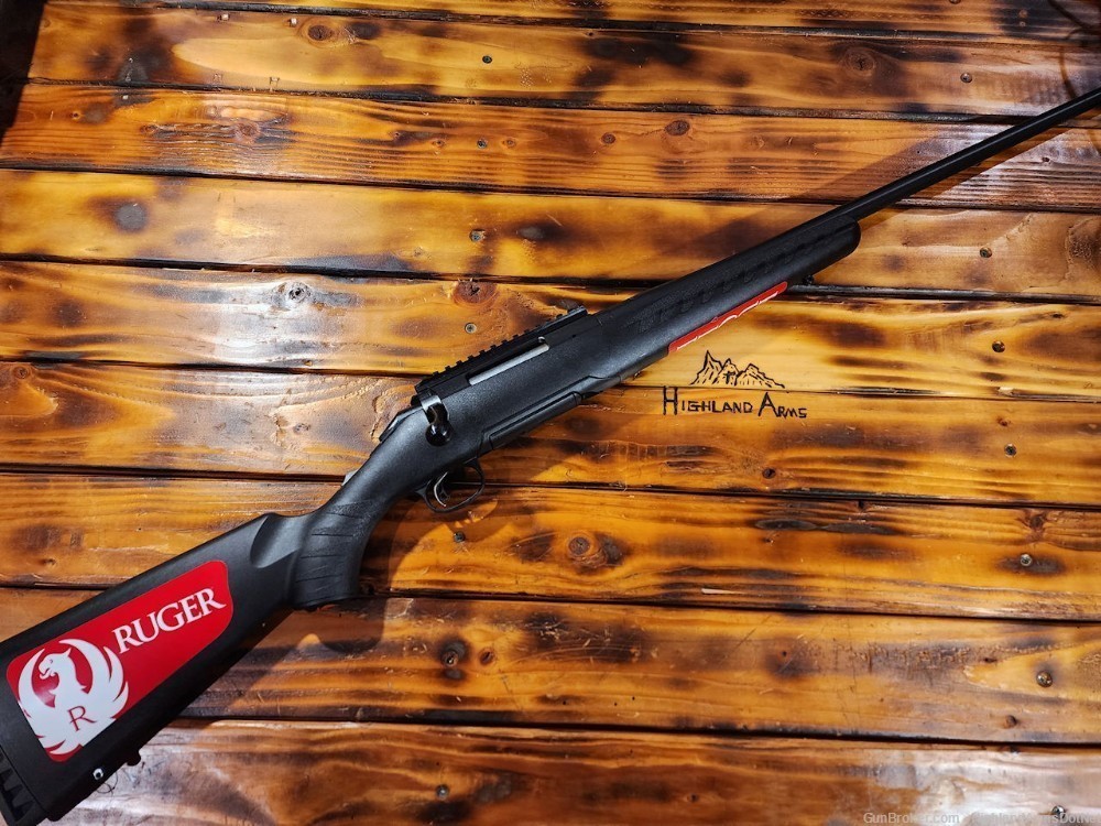 Ruger American .243 Rifle Stnd 22" Blk Synth Stk, Model Number: 6904 -img-0