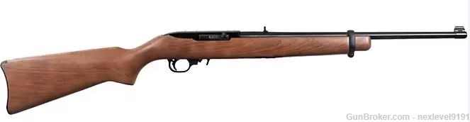 Ruger 10/22 Carbine 22lr  18.5" Blued Hardwood-img-0