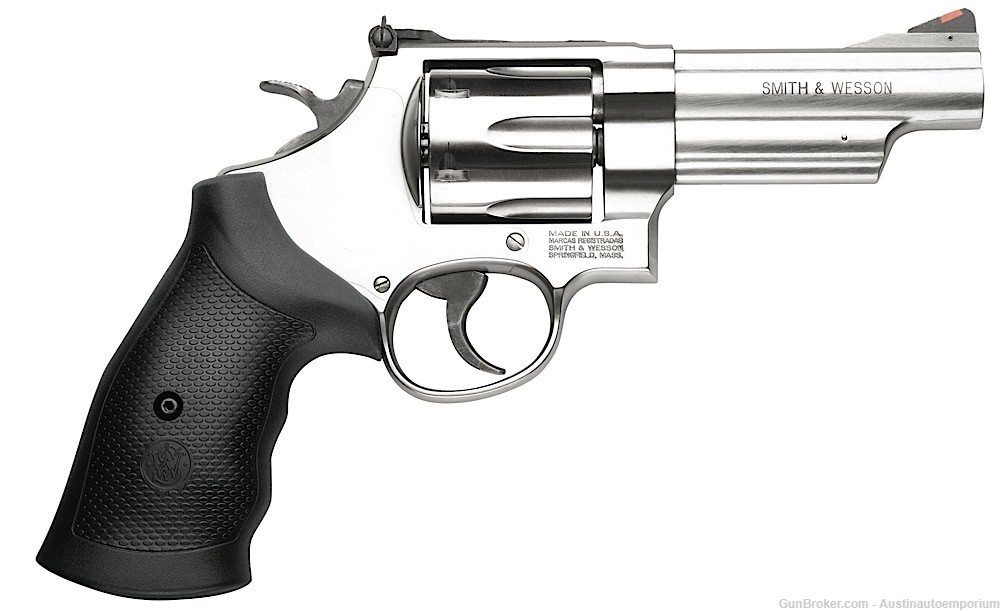 SMITH & WESSON 163603 MODEL 629 44REM MAG 4.12" SS 6RD BLACK GRIP-img-0