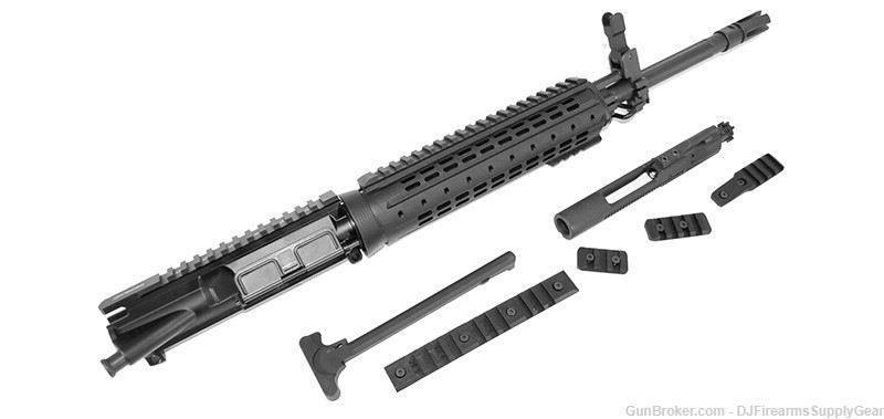 AR-15 5.56mm Fluted 16" Complete Upper Receiver w/ YHM Sight & IMI MRS HG-img-0