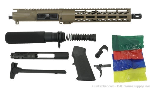 AR-15 300 AAC 10.5" FDE Cerakote Complete Pistol Parts Kit -img-0