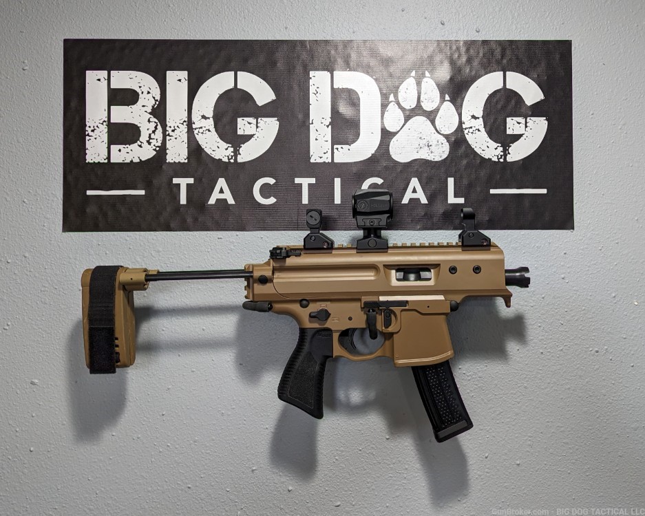 SIG SAUER MPX COPPERHEAD 9MM 3.5IN COYOTE CERAKOTE, HOLOSUN SCRS, 2 MAGS -img-10
