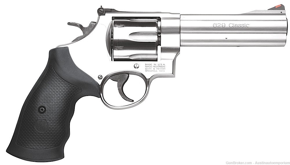 Smith & WESSON 163636 model 629 Classic 44 MAG/44SPL SS 5" 6RD Black GRIP-img-0