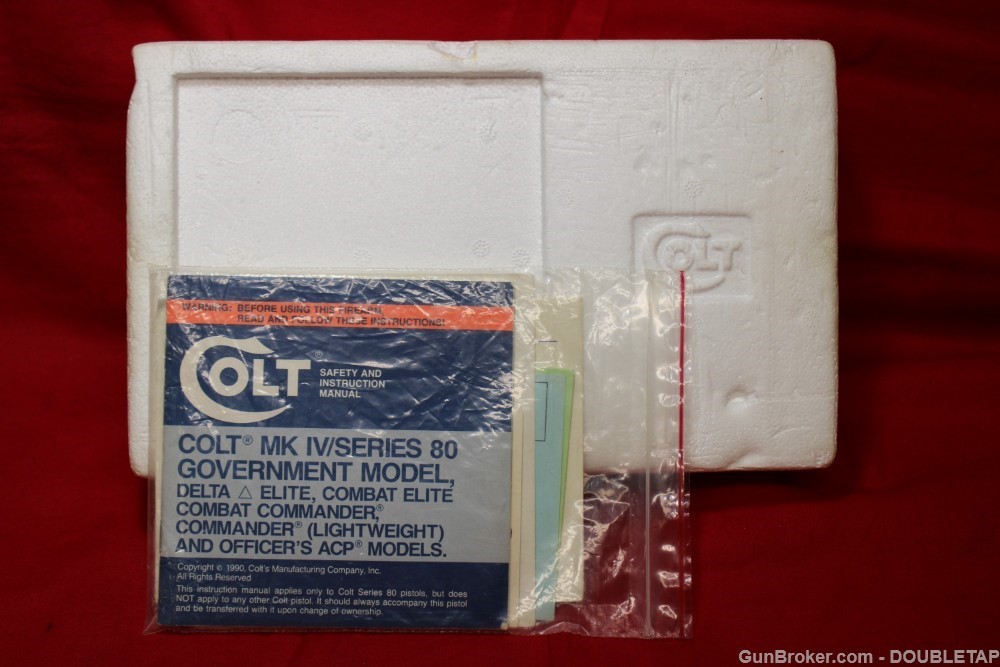 COLT COMMANDER E-NICK 45 ACP 1990 CUSTOM ORIG P/WORK & BOX  SERIES-img-7