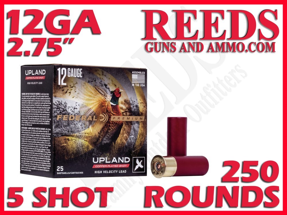 Federal Upland High Velocity Lead 12 Ga 2-3/4in 5 Shot 1-3/8oz P1385-img-0