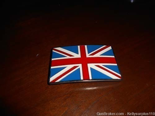 British (Union Jack) Flag Belt Buckle - BO120-img-0