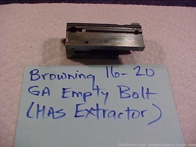 Browning A5 BREECH BLOCK, 16 & 20 GA., OLD STYLE, THIN RAIL with Extractor-img-2