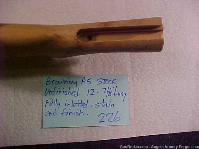 Browning A5 Buttstock, Unfinished, 12-7/8 long-img-3