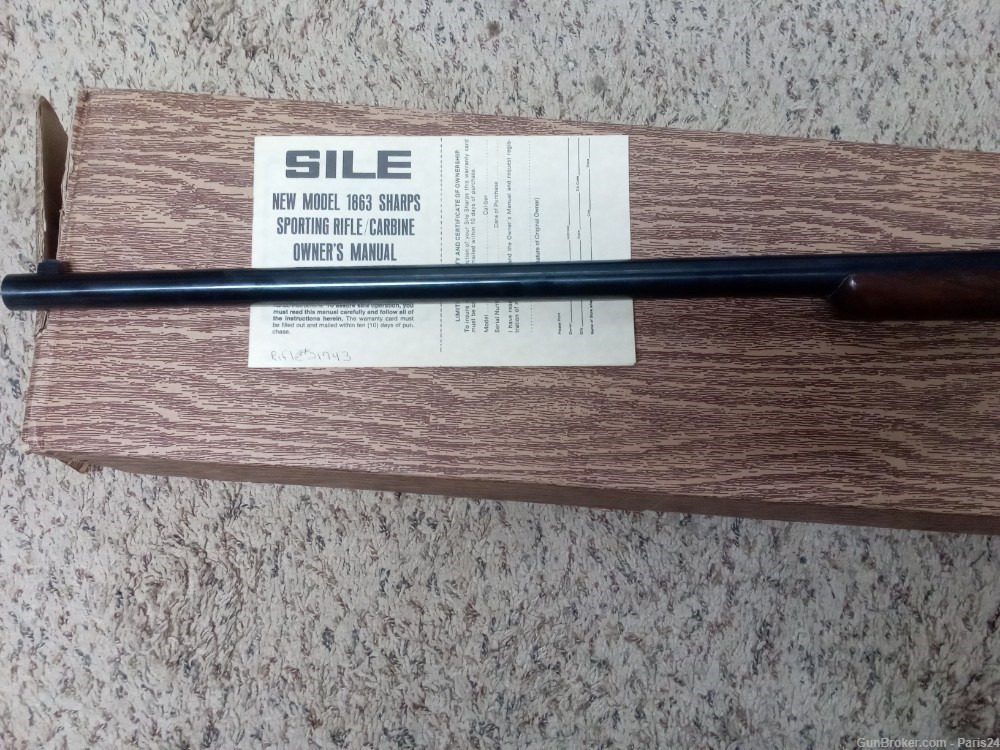 Sile 1863 Sharps Percussion Sporting rifle, .54 Caliber  Paper Cartridge-img-3