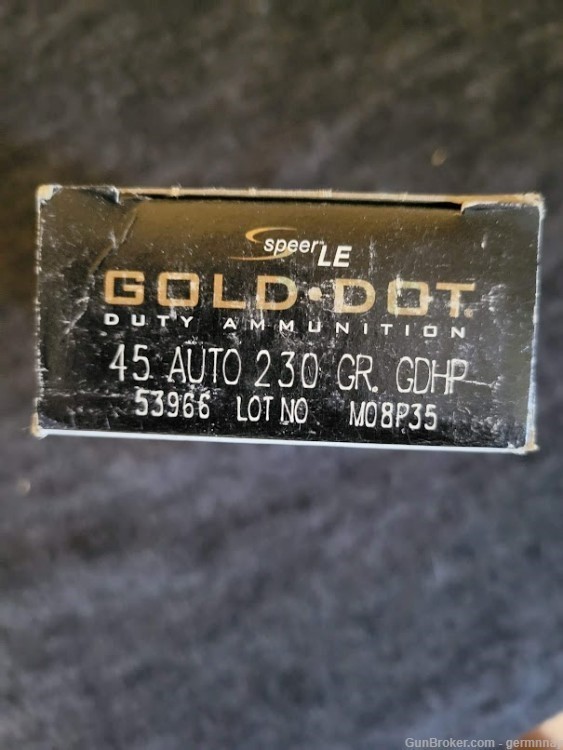 Speer Gold Dot 45 auto 230 grain 50 round box-img-1