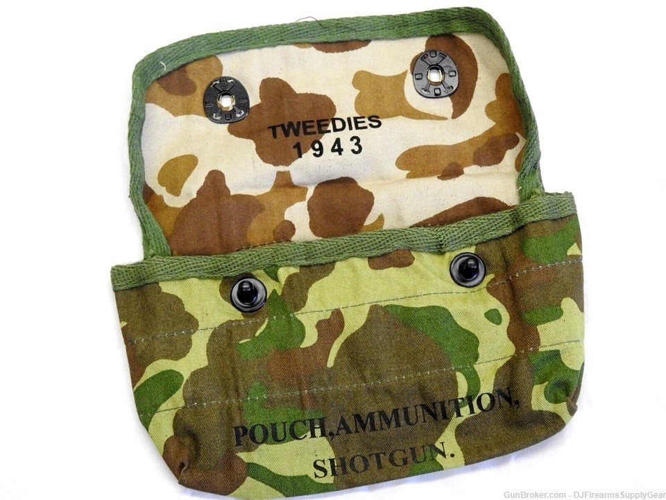 WWII / Koren War ERA Reproduction Camo Shot Shell Belt Pouch 12 Gauge REPOD-img-2