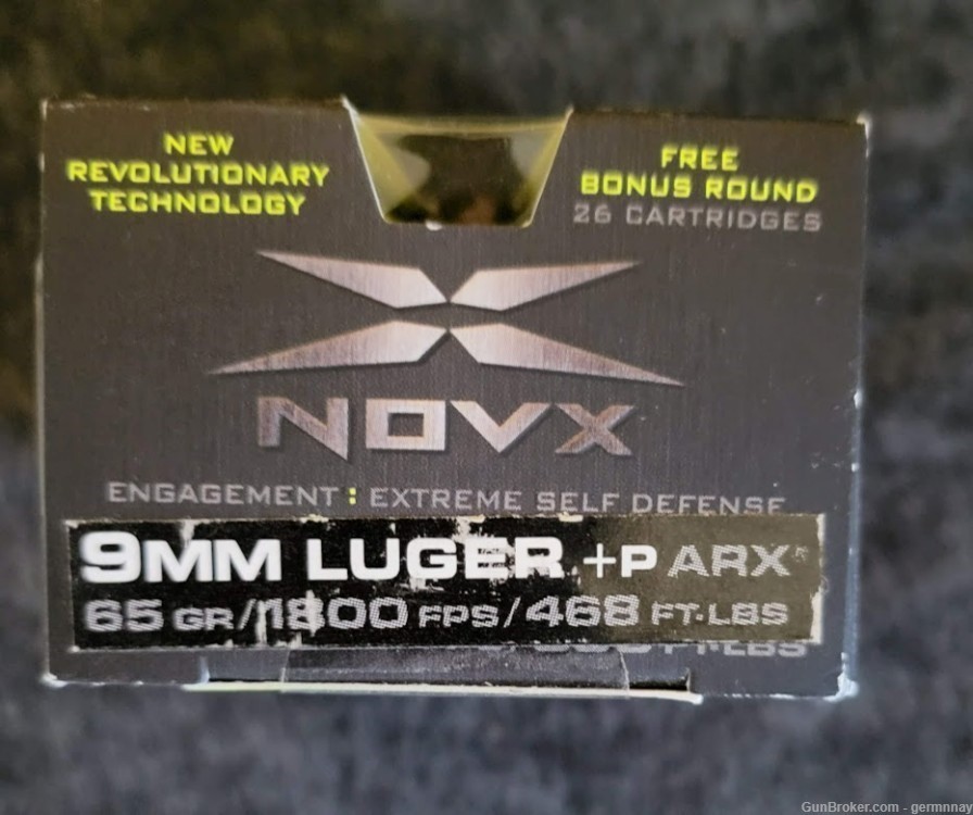 NovX Engagement: Extreme Self Defense 9mm Luger +P 65gr 26 rd box-img-0