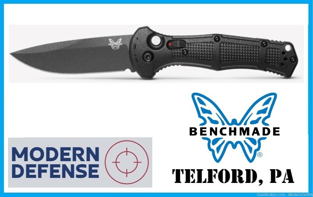 Benchmade Claymore Auto Black 3.6" NEW in TELFORD PA-img-0