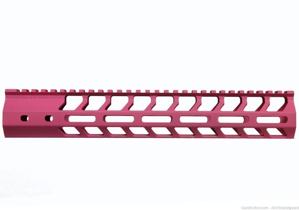 AR15 Stripped upper | Cerakote Pink | 12" MLOK Handguard Combo (MADE IN USA-img-2