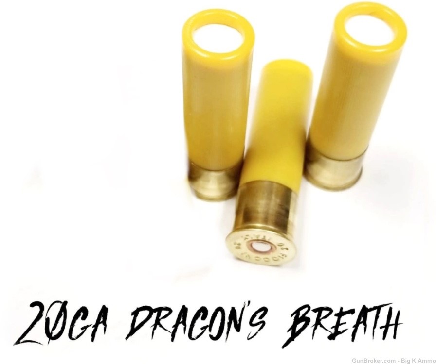 20 Gauge Dragon's Breath 20 ga Shotshells 3pk extends up to 75 feet NoCCFee-img-0