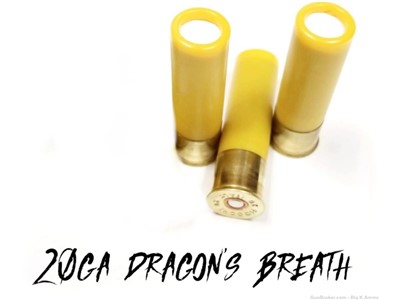 20 Gauge Dragon's Breath 20 ga Shotshells 3pk extends up to 75 feet NoCCFee