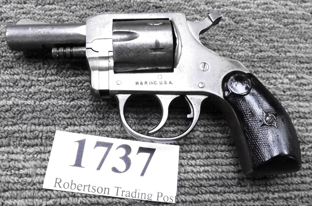 H&R .32 S&W Long Revolver 732 Gun Metal Gray 2 1/2” 6 Shot 1967 C&R CA OK -img-0