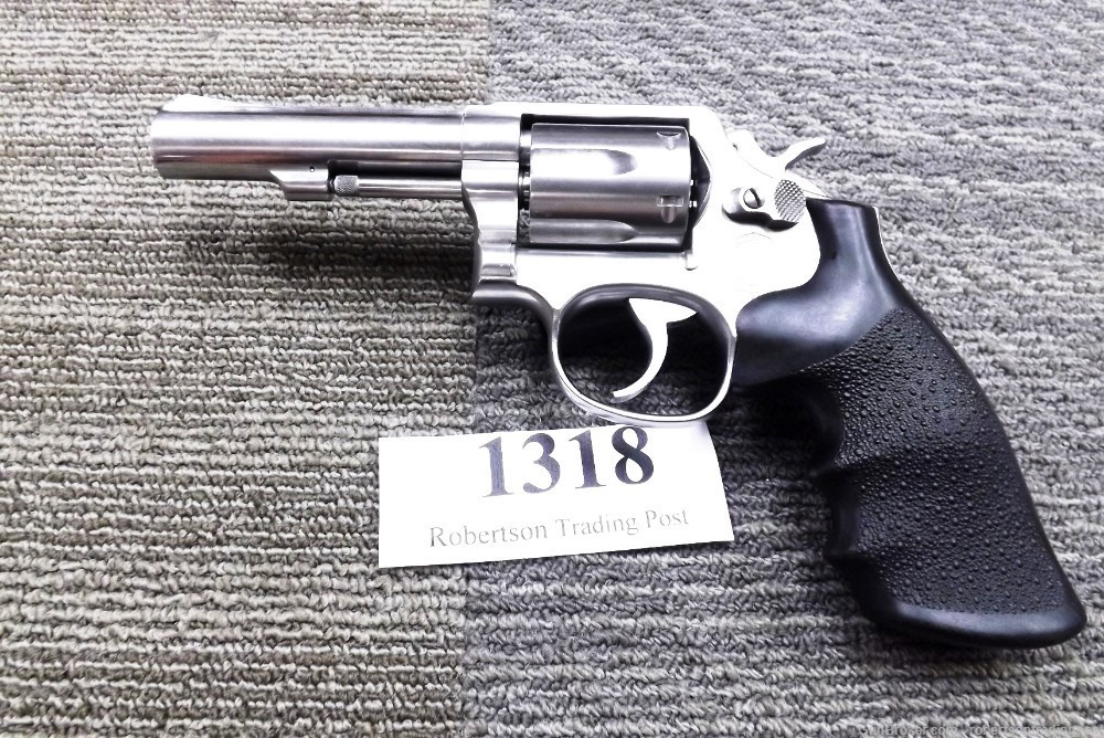 S&W .357 model 65-2 Stainless 4” HB Satin TH VG 1989 VG Smith & Wesson -img-0