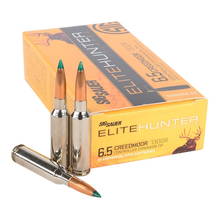 Sig Sauer Ammo 6.5 Creedmoor 130gr Elite Tipped Hunting 20/Box E65CMTH1-20-img-0
