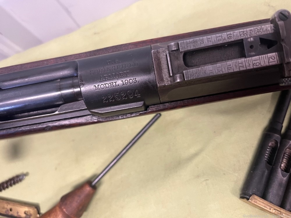 Rare US Springfield Hoffer Thompson 22 Caliber 1903 1908 3-08 Rifle -img-6