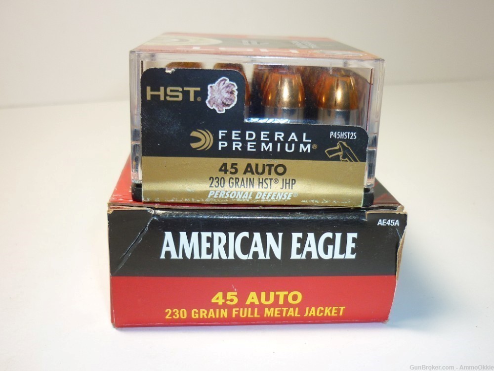 70rd - FEDERAL COMBO - HST and FMJ - 45 ACP - American Eagle 230gr - 1911-img-2