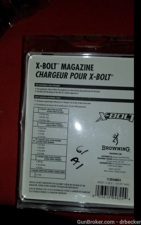 Browning X Bolt magazine short magnum new in package-img-2