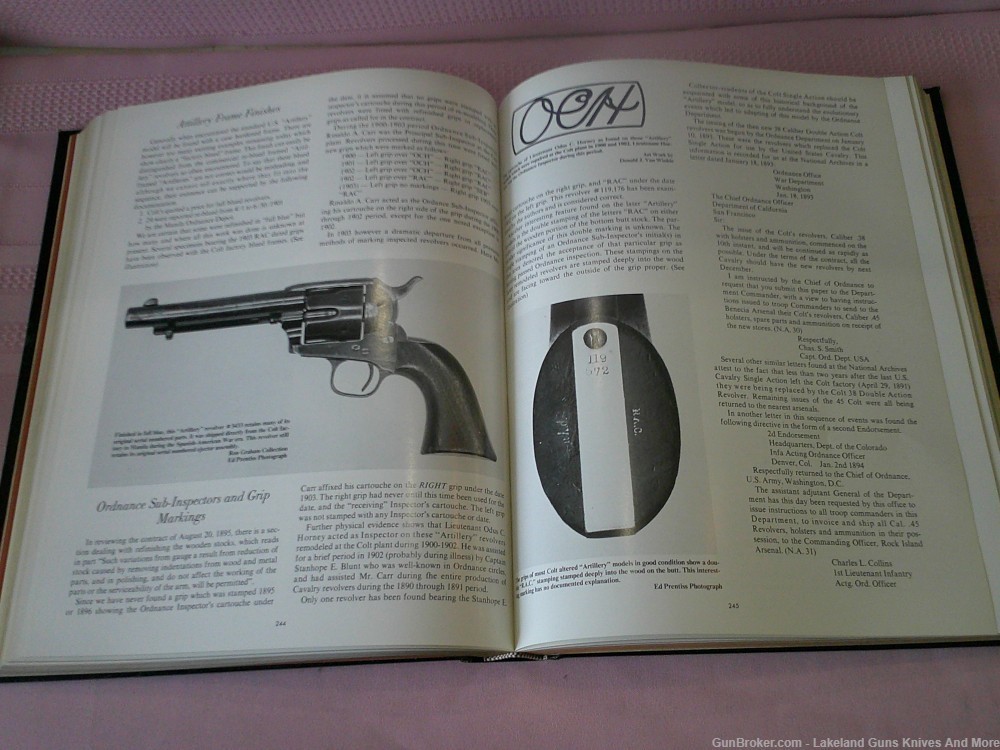 Very Rare Study of the Colt Single Action Army Revolver Book Only 125 Made!-img-5