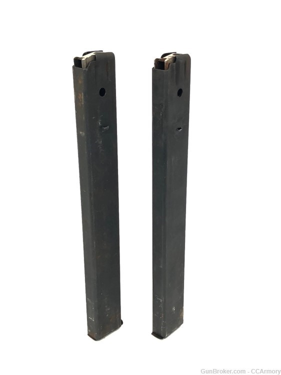 Lot of 2 - SIG Swiss Model 1920 Bergmann 50rd Mags .30 Luger M20 7.65x25mm-img-0