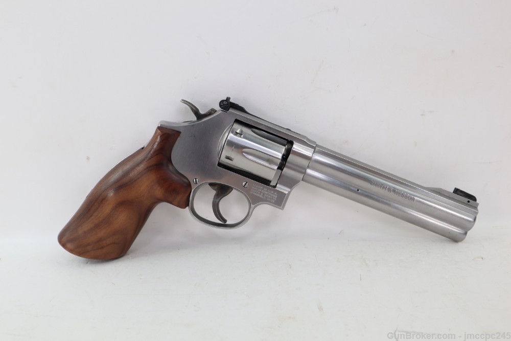 Rare Nice Stainless Smith & Wesson 617-5 .22 LR Revolver W/ Box W/ 6" BBL -img-7