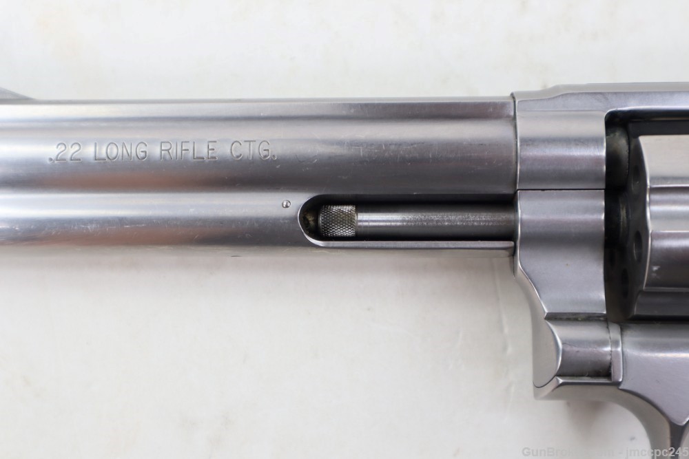 Rare Nice Stainless Smith & Wesson 617-5 .22 LR Revolver W/ Box W/ 6" BBL -img-13